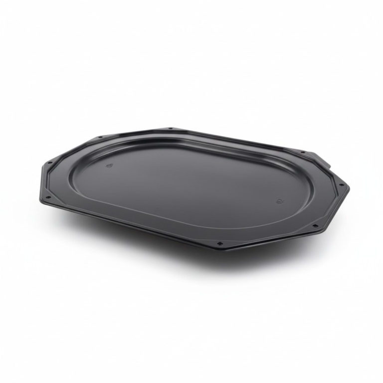 PLATOU OVAL NEGRU 550