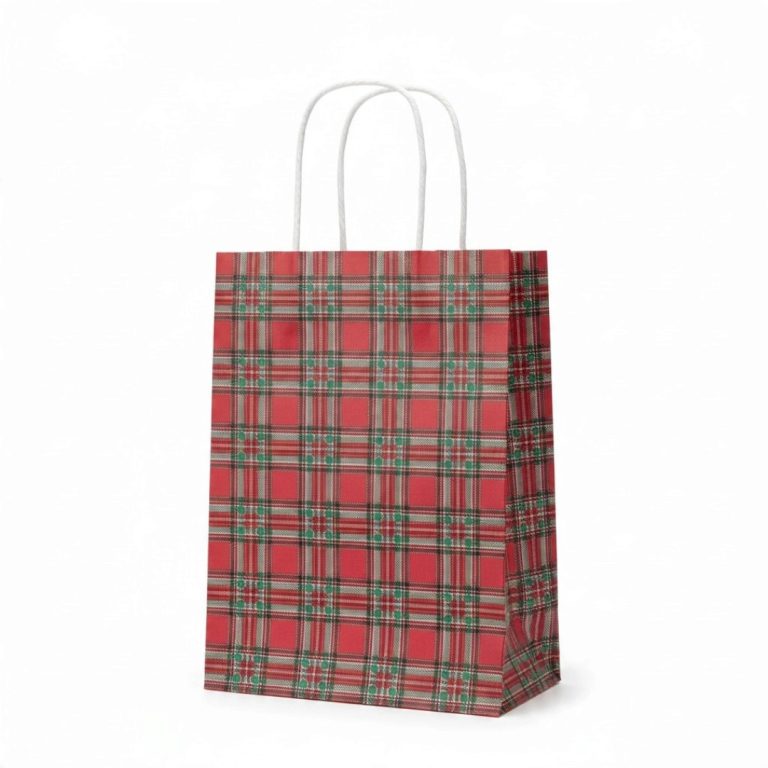 PUNGA HARTIE CAROURI INTERIOR ALB 25X12X31CM